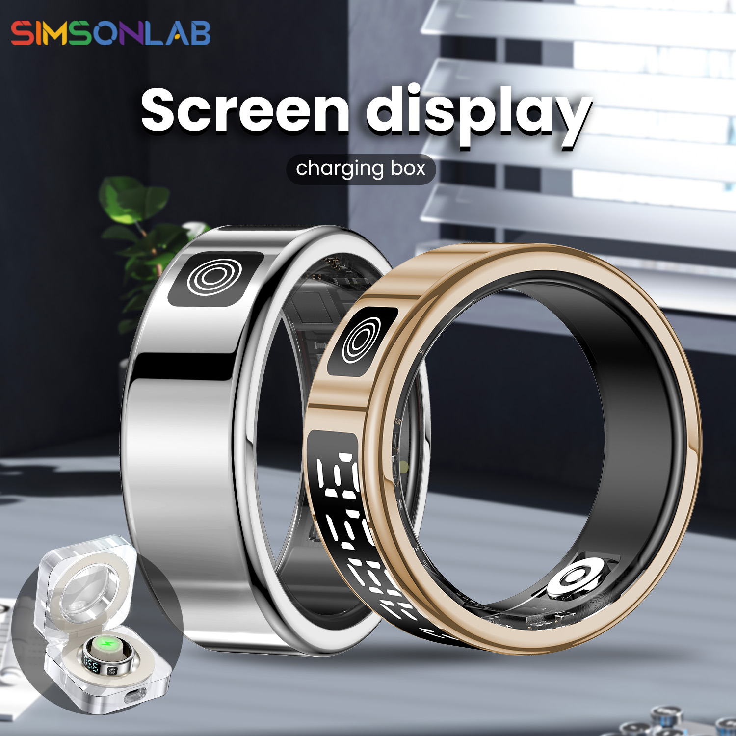 Women'S Health & Wellness Center - New Smart Ring SR08 LED Display